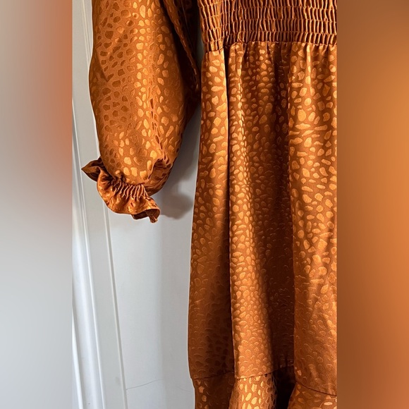 Animal Print Long Sleeve Dress - Picture 6 of 10